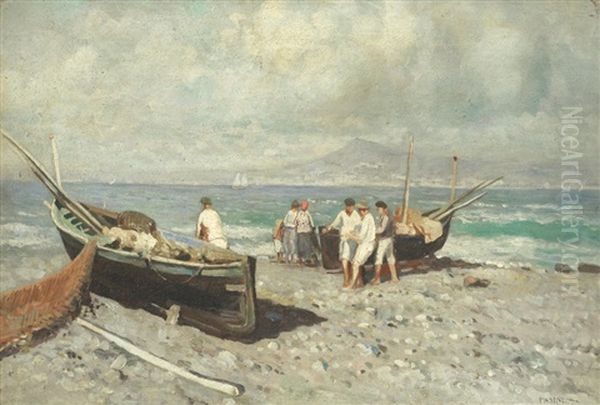 Neapolitan Coastal Scenes; A Pair - view 1