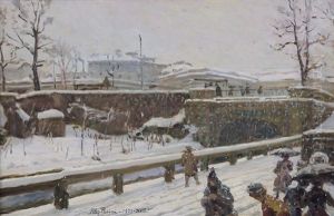Nevicata A Milano Presso Il Naviglio Nevicata A Milano Presso Il Naviglio