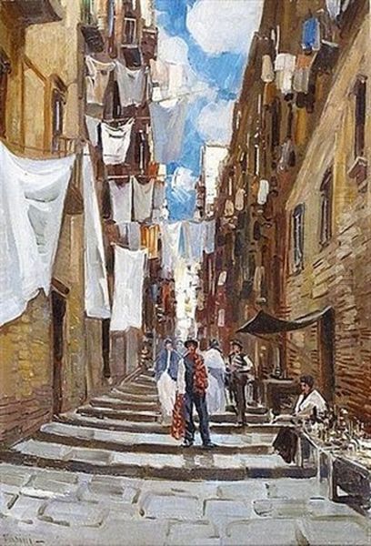 Ruelle Animee En Italie - view 1