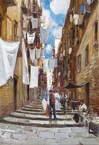 Ruelle Animee En Italie