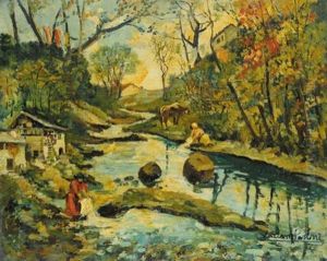Paesaggio Con Fiume Paesaggio Con Fiume