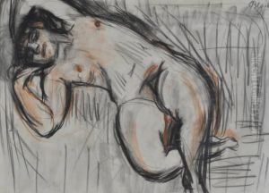Female Nude by Martin Bloch