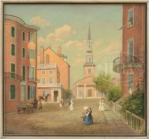 19th Century Boston City View