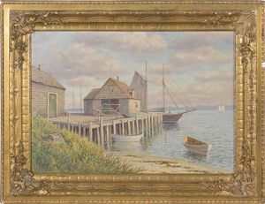 Pier Scene, Possibly Lubec, Maine.