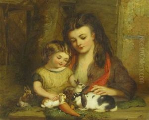 Feeding The Rabbits by John F. Pasmore
