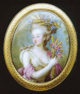 Marie-therese Of Savoy, Comtesse D'artois, In Classical Costume As Ceres, Holding A Posy Of Corn And Flowers