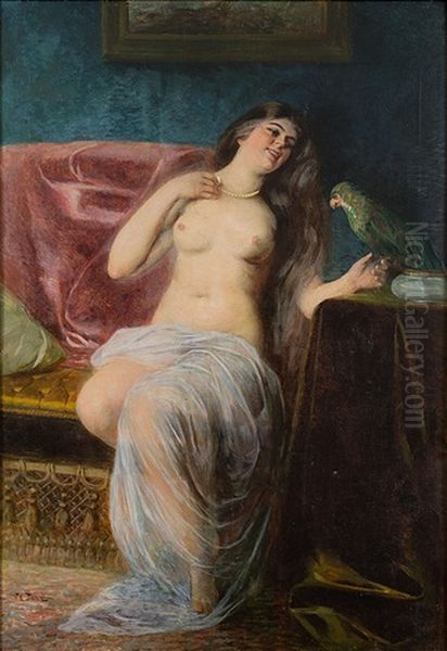 Lady With A Bird - view 1