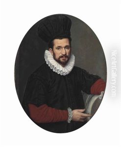 Portrait Of A Vintner, Half-length, In A Ruff And Black Hat