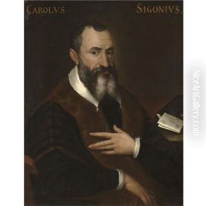 Portrait Of Carlo Sigonio, Seated, Wearing A Black And Brown Coat With A White Collar Portrait Of Carlo Sigonio, Seated, Wearing A Black And Brown Coat With A White Collar