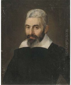 Portrait Of A Gentleman, Half-length, In A Black Doublet