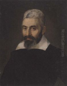 Portrait Of A Gentleman In A Black Doublet