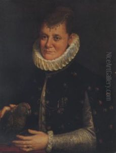 Ritratto Di Gentildonna Con Pappagallo