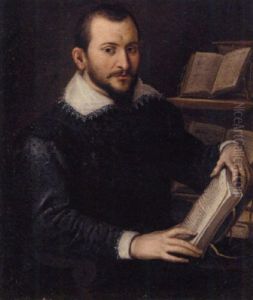 Portrait Of A Scholar Seated At A Desk by Bartolomeo Passarotti