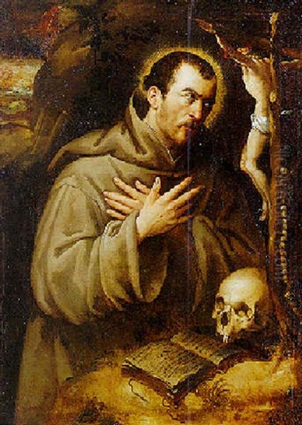 Saint Francis In Prayer - view 1