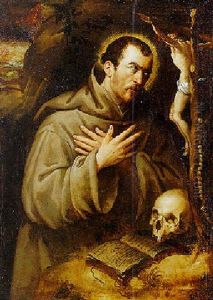 Saint Francis In Prayer by Bartolomeo Passarotti