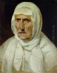 Bust Of A Woman Wearing A White Shawl