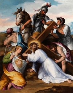 Kreuztragung Christi Mit Der Heiligen Veronika by Tiburzio Passarotti