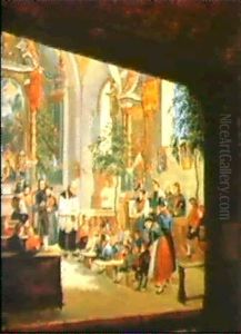 Die Sonntagsschule by Ludwig Von Passauer