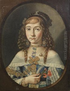 Portrait Of A Young Girl, Possibly From The Molara Family by Giovanni Battista Passeri