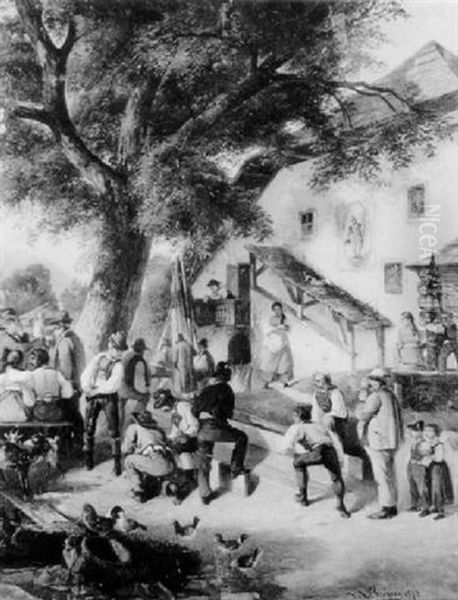 Peasants In A Street - view 1