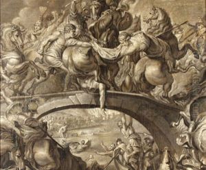 Amazonenschlacht (after P. P. Rubens) by Luigi Pastega