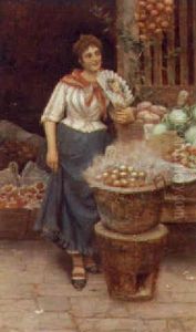 The Potato Seller by Luigi Pastega
