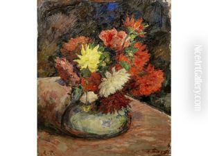Still Life With Dahlias
