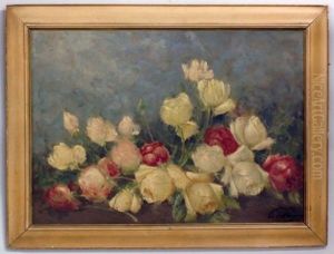 Still Life Of Roses by Leonid Ossipovich Pasternak