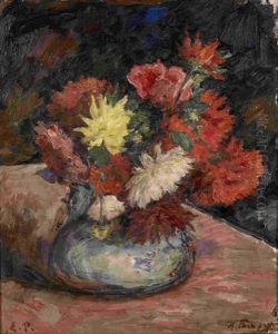 Still Life With Dahlias