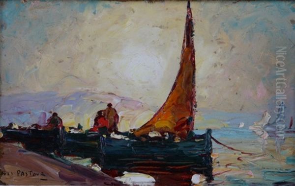 Bateau A Quai Au Matin - view 1