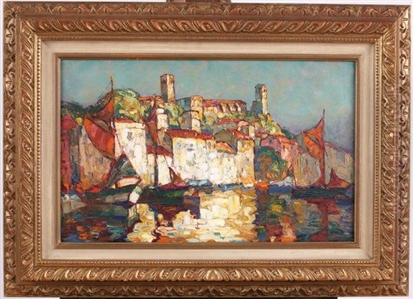 Cannes, Le Port Et Vue Du Suquet - view 1