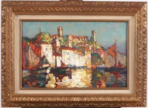 Cannes, Le Port Et Vue Du Suquet