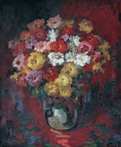 Grand Bouquet De Fleurs by Louis Pastour
