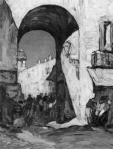 Street Scene, Paris by Louis Pastour