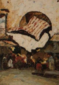 Coin De Marche A Nice by Louis Pastour
