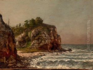 Falaises En Bord De Mer by Cherubino Pata