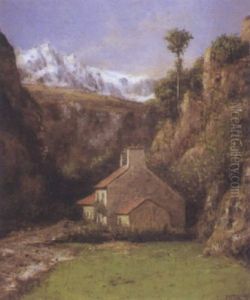 Le Village Dans La Montagne by Cherubino Pata