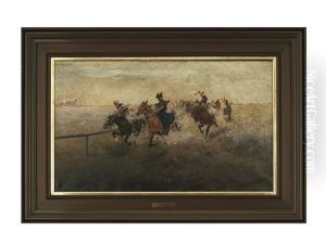 Horse Racing by Laszlo Pataky