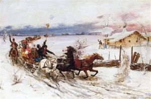 Bridal Procession by Laszlo Pataky