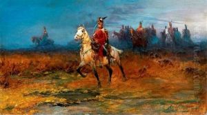 Lovasok (riders) by Laszlo Pataky