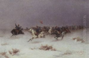 Cavalry Charge by Laszlo Pataky
