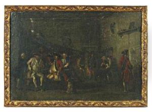 Scene D'auberge: La Lecture De La Gazette by Thomas Patch