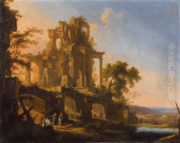 Landscape With Ruins And Figures - view 1