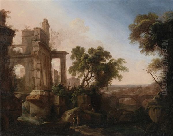 Sudliche Landschaft Mit Ruine - view 1
