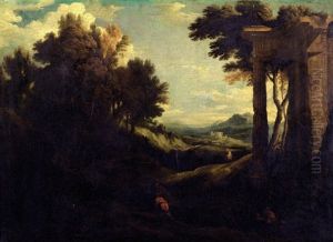 Ruines Antiques Dans Un Paysage by Pierre Antoine Patel