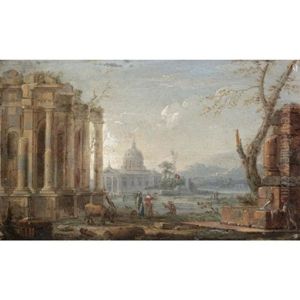 A Capriccio View Possibly Of Saint Peter's, Rome