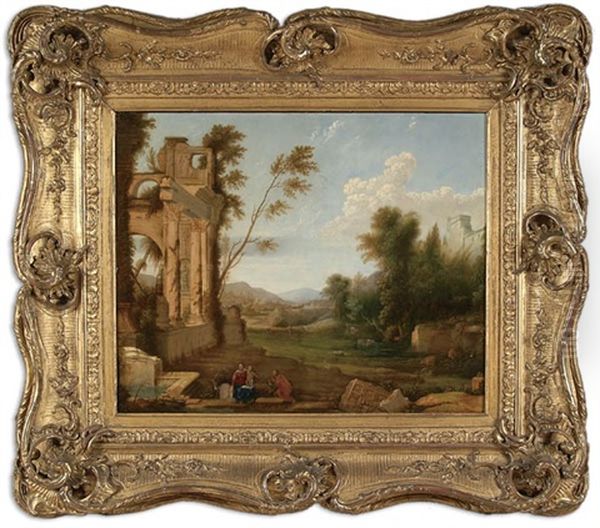 Rest On The Flight Into Egypt by Pierre Antoine Patel