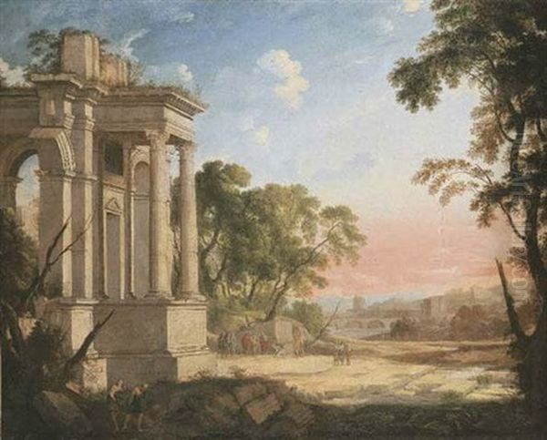 A Classical Landscape With Philosophers Conversing - view 1