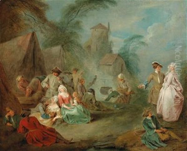A Military Encampment - view 1