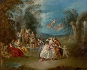 Le Colin-maillard by Jean-Baptiste Pater
